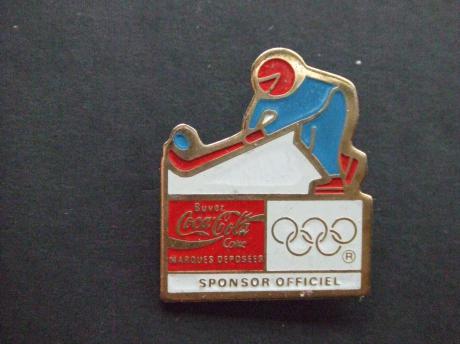 Olympische Spelen ijshocky sponsor Coca Cola